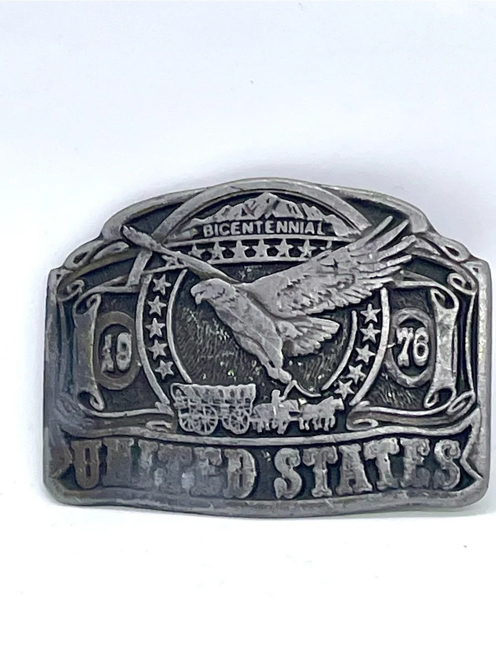 US Bicentennial 1776-1976 Eagle BELT BUCKLE by CDC Metalworks Colorado 1975